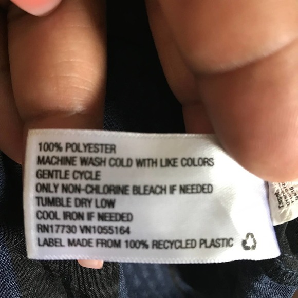 Merona Ebony Stripe Print Peplum Blouse XXL - Picture 5 of 5